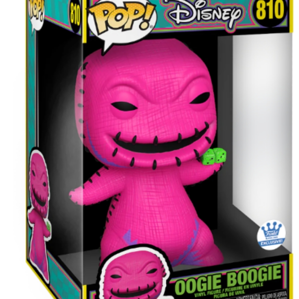 Out of Box Oogie Boogie Funko Pop 10" Blacklight Funko Shop Exclusive Loose